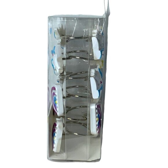 Matt & Maddie Unicorn Rainbow Hooks Kids Collection 12 Shower Curtain Hook Set - Picture 7 of 15